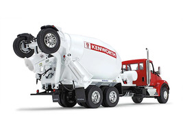 Kenworth T880S Truck w McNeilus Bridgemaster Cement Mixer Red White 1/34... - £115.13 GBP