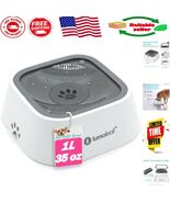 Elegant Drip-Free Pet Water Bowl with Splash-Proof Design, 35oz Capacity - $645.03 MXN