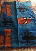 Marvel Spider-Man Spiderman Fleece Throw Blanket 65x45  Pre-owned - £8.01 GBP