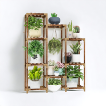Plant Stand for Indoor Outdoor, 10 Tier Tall Plant Shelf, Large Plant Ra... - £44.84 GBP