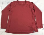 Patagonia Capilene Base Layer Shirt Womens Extra Large Red Crew Neck PULLED - $18.56