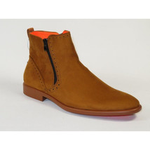 Men's TAYNO Chelsea Chukka Soft Micro Suede Zip up Boot Coupe S Camel image 2