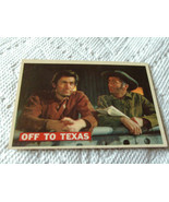 1956  TOPPS   DAVY  CROCKETT   OFF  TO  TEXAS   # 46   ORANGE  BACK   VE... - £28.41 GBP