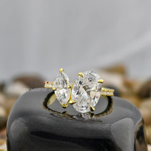 Oval And Marquise Cut Engagement Ring Lab Grown Diamond, 3.25 CT Diamond... - $313.00