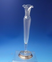 Sterling Silver and Cut Crystal Bud Vase 10 1/2&quot; x 3&quot; (#5736) - £125.82 GBP