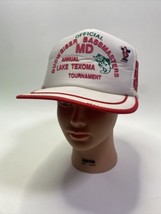 Vintage Budweiser Bassmasters Lake Texoma Trucker Hat Snapback &amp; Bud Man... - £31.46 GBP