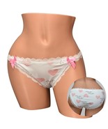 Sissy Girl Lace Trim Panties, Pink Hearts &amp; Bows, Cute Feminine Lingerie - $15.00