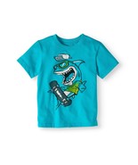 Garanimals Toddler Boys Graphic T Shirt Size 2T NEW Cool Skater Shark Blue - £7.06 GBP
