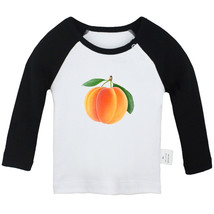 Babies Cute T-shirts Infant Fruit Apricot Graphic Tees Tops Newborn Kids Clothes - £7.93 GBP+