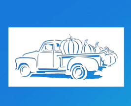 Truck Filled with Pumpkins Reusable Stencil (Many Sizes) - £7.91 GBP+