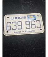 Vtg Illinois Motorcycle Plate 1980s Garage Man Cave Wall Decor Classic  - $264.92 MXN