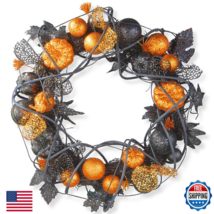 National Tree Company Artificial Halloween Wreath Decorated Multicolored - $73.27