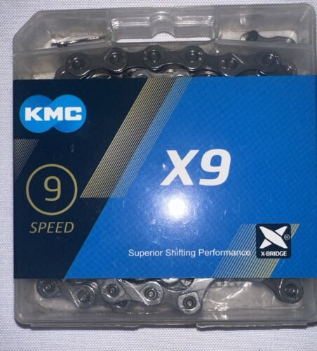 KMC 9-Speed X9 Bike Chain Road MTB 116L fits Shimano SRAM Campy Stretch-Proof US - $18.32
