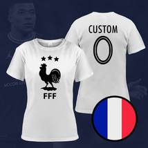 France Custom Name Champions 3 Stars FIFA World Cup Qatar 2022 White T-S... - £23.69 GBP+