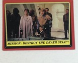 Return of the Jedi trading card Star Wars Vintage #63 Mission Destroy De... - £1.56 GBP