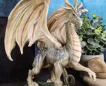 Fantasy Mythical Medieval Battle Of Thrones Wise Old Ancient Dragon Figu... - $38.99
