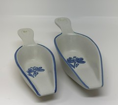 VTG Pfaltzgraff Yorktowne Stoneware Blue Flower Nesting Measuring Scoops... - $20.56 CAD