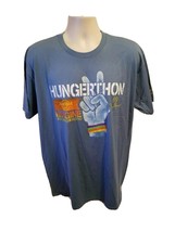 2013 John Lennon Hungerthon Imagine Theres No Hunger Adult Blue XL TShirt - £15.57 GBP