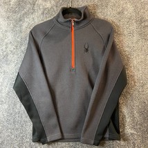 Spyder Sweater Mens Small Grey Full Zip Core Sweater Full Zip Outdoors W... - $14.79
