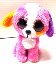 Ty Beanie Boo Precious Puppy Dog Pink Plush Stuffed 8&quot; Animal Toy - £3.90 GBP