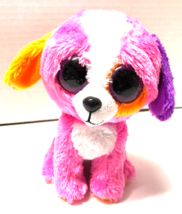 Ty Beanie Boo Precious Puppy Dog Pink Plush Stuffed 8&quot; Animal Toy - £3.81 GBP