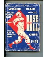 SPALDING&#39;S REACH&#39;S GUIDE-1941-PLAYER AND TEAM STATS-TEAM PHOTOS-good - $113.49