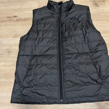 The North Face TNF Nupste 550 Goose Down Full Zip Puffer Vest Gray Men&#39;s L - $84.15