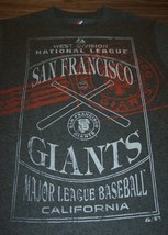 Vintage Style San Francisco Giants Mlb Baseball T-Shirt Gray Mens Small New - $19.80