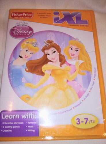 Primary image for  FISHER PRICE: iXL LEARNING SYSTEM: DISNEY PRINCESS DVD 3-7yrs  Good Condition