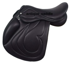 Leather Jumping/Close Contact Double Flap New Adjustable Gullets Horse S... - £351.50 GBP
