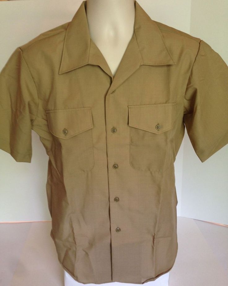 Vintage USMC Marine DSCP Valor Collections Dress Shirt Short Sleeve Uniform - $16.99