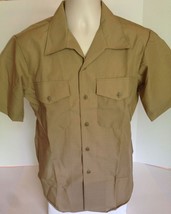 Vintage USMC Marine DSCP Valor Collections Dress Shirt Short Sleeve Uniform - £14.11 GBP