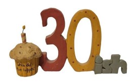 B. Lloyd 30ish Figurine When did this happen? 30th Birthday Cupcake 2010... - £15.56 GBP