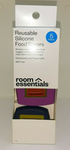 room essentials 5 Piece Silicone Food Savers Brand New In Box - $12.82