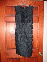NEW!  BLACK LACE GOWN SIZE S WOMANS FORMAL PROM EVENING KNEE LENGTH - $25.00
