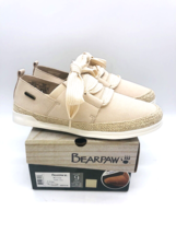BEARPAW Billie Lace Up Sneakers- Ivory, US 9M / EUR 40 - £23.73 GBP