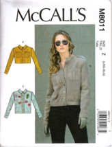 McCall&#39;s M8011 Misses L to XL Easy Jacket Sewing Pattern - £11.86 GBP