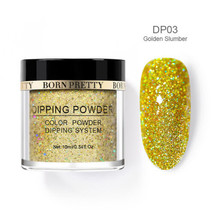 Born Pretty Holographic Dipping Powder - Golden Slumber - More Durable - $3.50