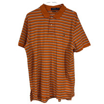 Polo Ralph Lauren Button Up Polo Shirt Pima Soft Touch Mens Sz XL Orange... - $24.44