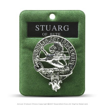 Clan Stuart Of Bute Scottish Crest Badge Brooch Pin for Clothes Gift Sou... - $16.08 CAD