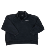 LL Bean Poland Springs Employee 1/4 Zip Fleece Blue Sweatshirt Mens Size... - $39.59