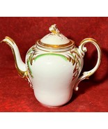 Old Antique Porcelain Teapot Tea Pot W/ Lid Gold Gilt Paint - $185.10 CAD