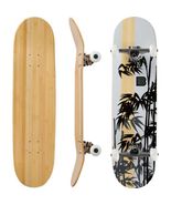 Henon Graphic Bamboo Skateboard (Complete Skateboard) - £102.73 GBP