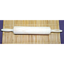 Vintage Wooden Pastry Dough Plain Rolling Pin With Handle Brown 18 Inche... - $15.16