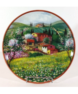CMG CERAMICA Portugal SALAD PLATE WILDFLOWERS Hand Made C9M39 8&quot; Discont... - $29.96 CAD