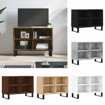 Modern Wooden TV Tele Stand Cabinet Unit With 4 Open Storage Compartments Legs - £38.63 GBP+