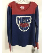 New Jersey Brooklyn Nets Thermal Top Jersey Long Sleeve Womens SZ 1X NWT - $28.37 CAD