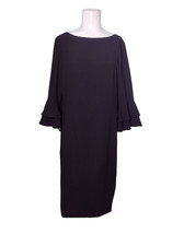 Lauren Ralph Lauren Sheath Dress Sz 10 Cocktail Formal Ruffle Bell Sleev... - $33.24