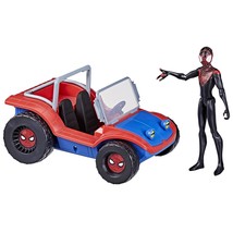 Spider-Man Marvel Spider-Mobile 6-Inch-Scale Vehicle with Miles Morales Action F - £32.64 GBP