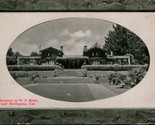 Vtg Postcard Burlingame California CA - Resience of Henry P Bowie PNC Gl... - £28.44 GBP